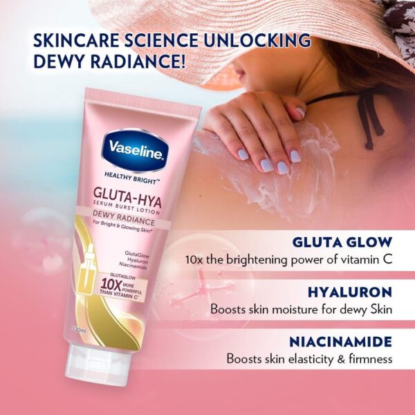 Vaseline® Healthy Bright Gluta-Hya Serum Burst Lotion - Image 3
