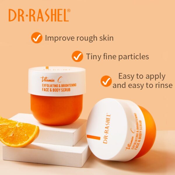 Dr. Rashel Vitamin C Exfoliating & Brightening Face & Body Scrub 100g - Image 4